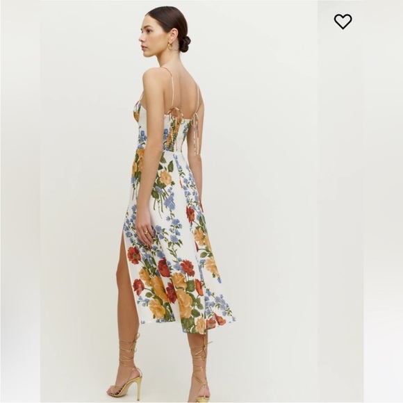 NWOT! Reformation Juliette Midi Dress in Formosa Floral Print - Picture 3 of 16